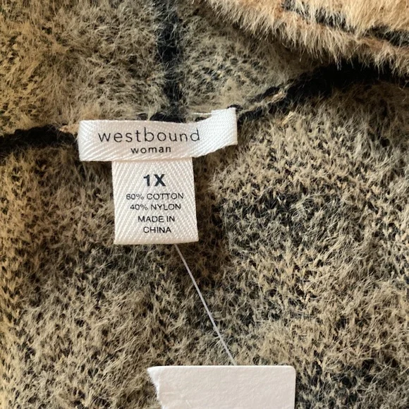 Westbound leopard long cardigan, fuzzy, soft - Picture 5 of 10